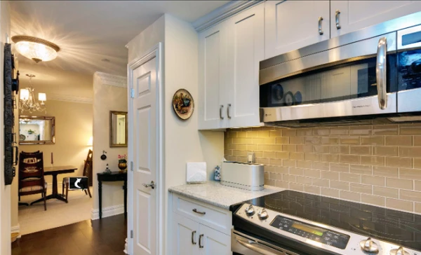 View of a kitchen and living room