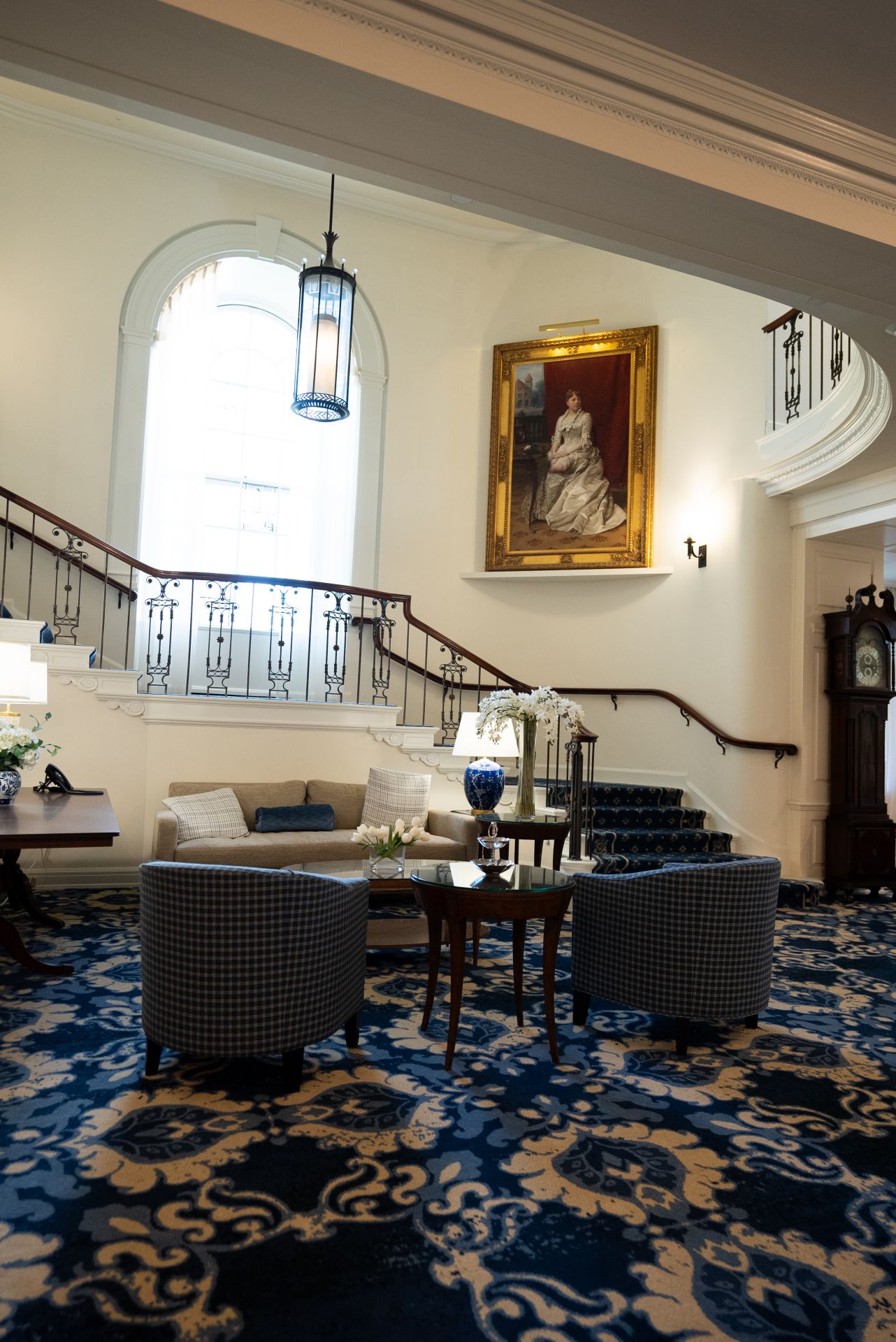 The portrait of The Osborn's founder, Miriam Osborn, hangs in the grand stairway of the main building
