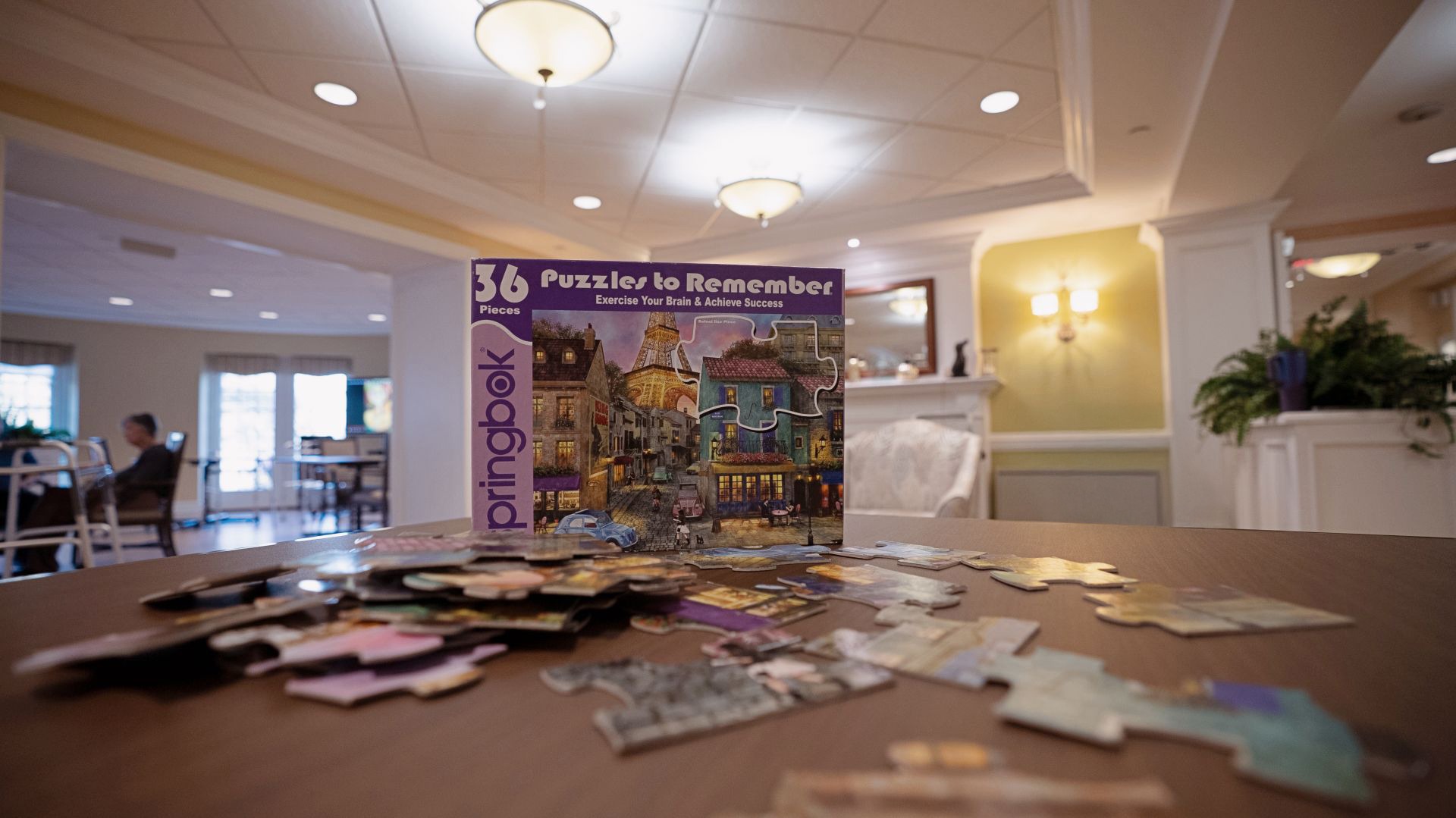 View of the Osborn grounds as seen from one of the common areas.