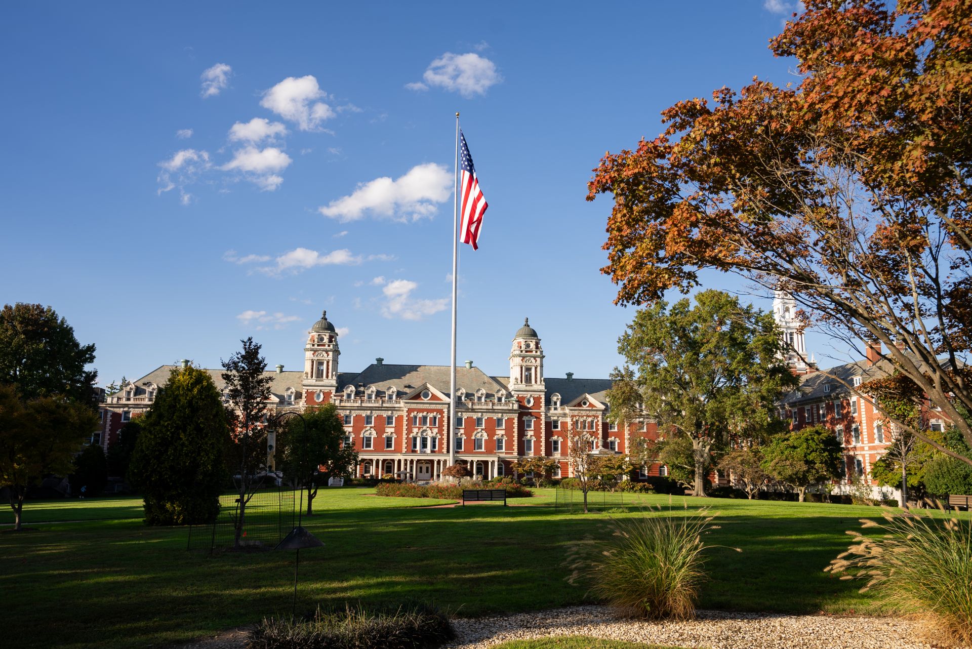Exterior view of The Osborn in late afternoon
