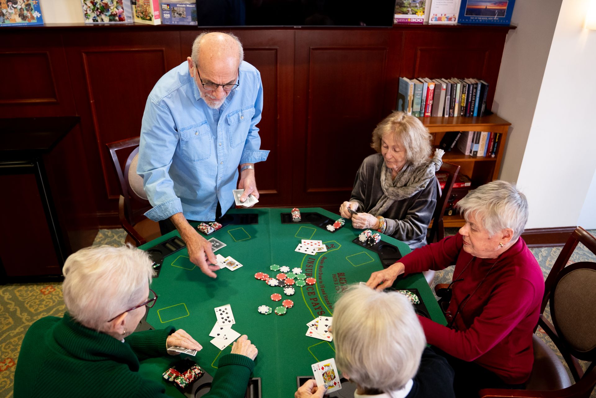 A group of Osborn residents attend a Women's Club meeting