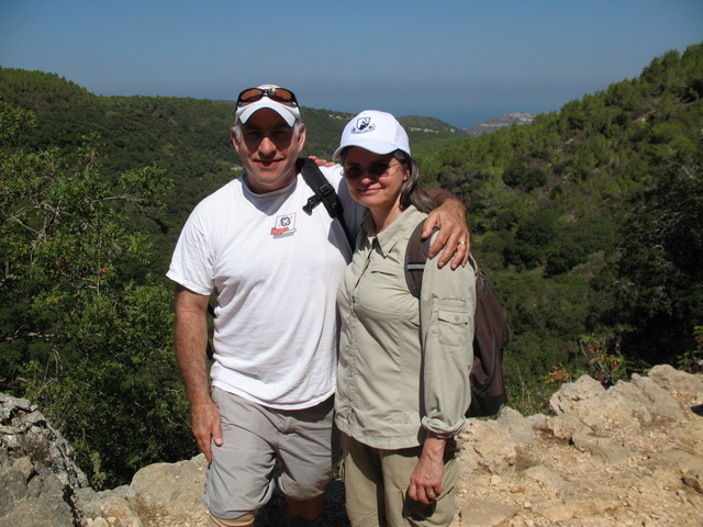 Osborn residents Dan Mailick and Lydia Read hiking in the hills of Israel